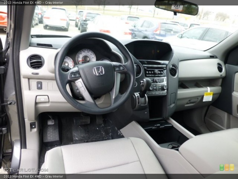 Gray Interior Prime Interior for the 2013 Honda Pilot EX 4WD #77155515