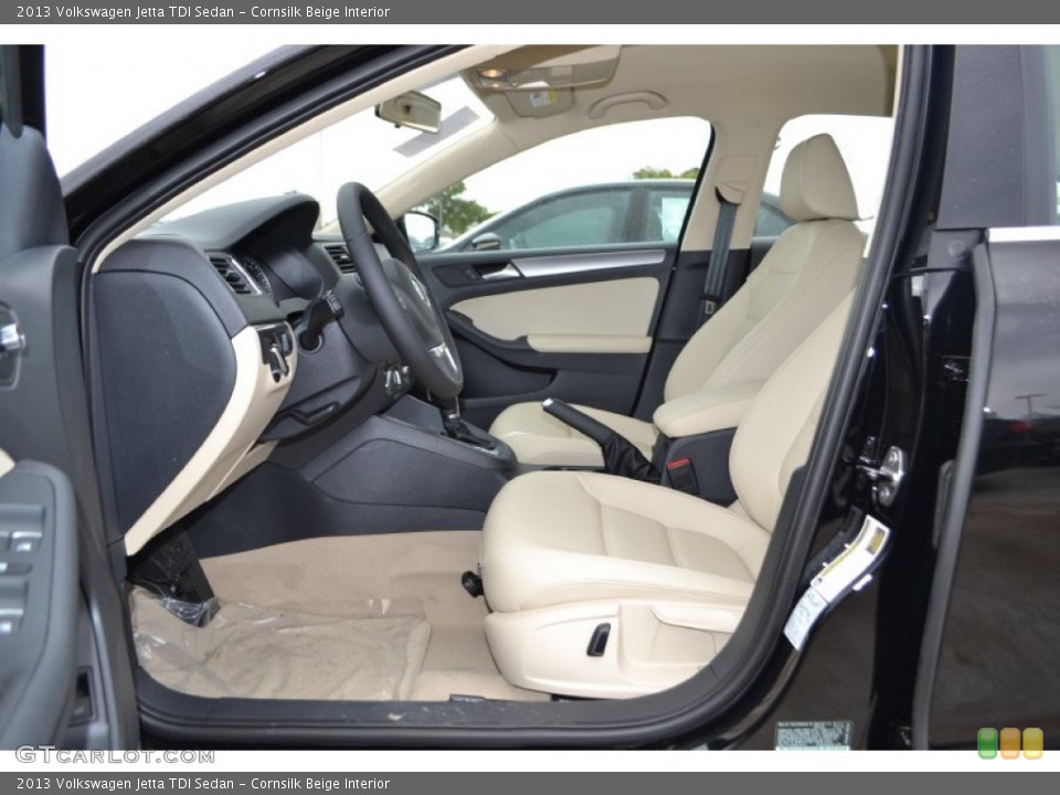 Cornsilk Beige Interior Photo for the 2013 Volkswagen Jetta TDI Sedan #77155646