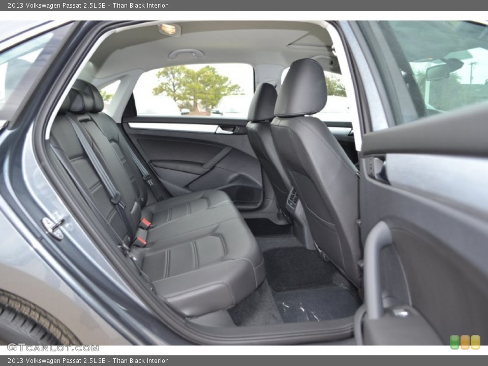 Titan Black Interior Rear Seat for the 2013 Volkswagen Passat 2.5L SE #77155757