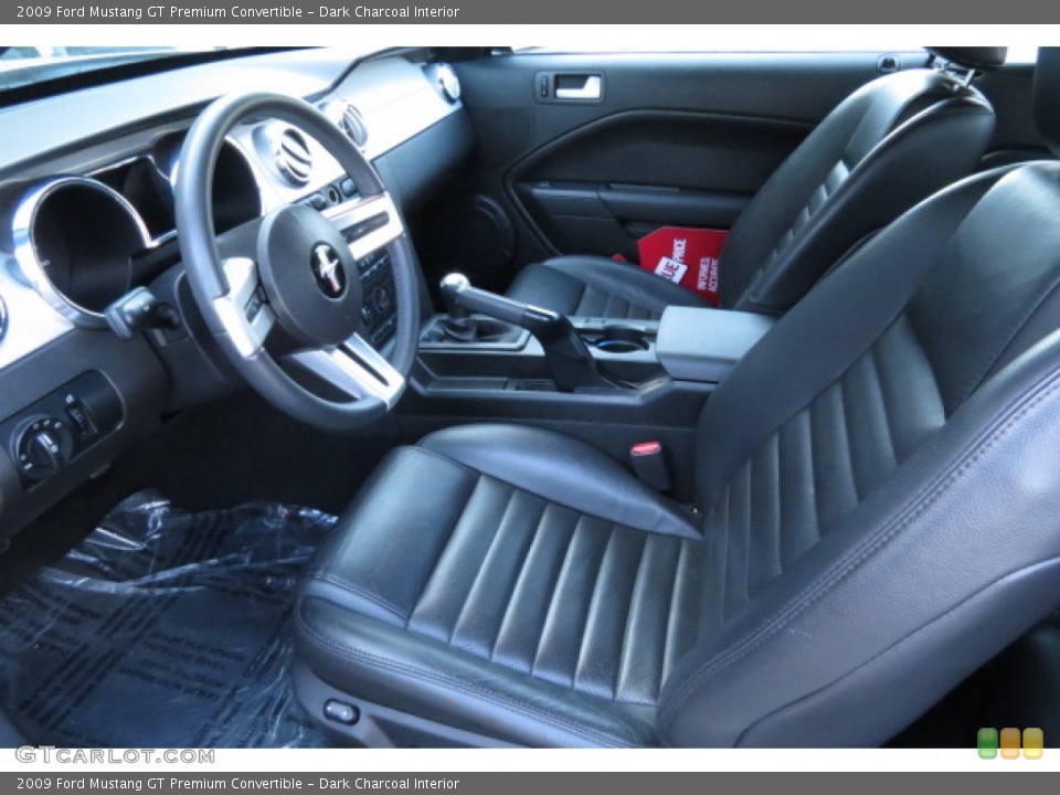 Dark Charcoal Interior Prime Interior for the 2009 Ford Mustang GT Premium Convertible #77156161