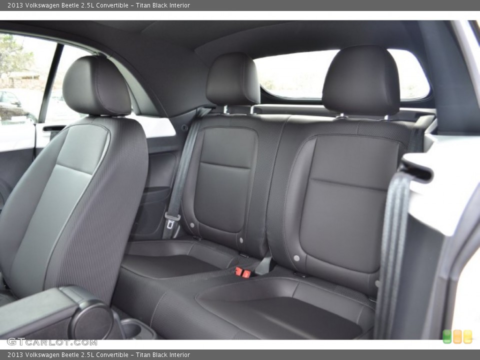 Titan Black Interior Rear Seat for the 2013 Volkswagen Beetle 2.5L Convertible #77157050