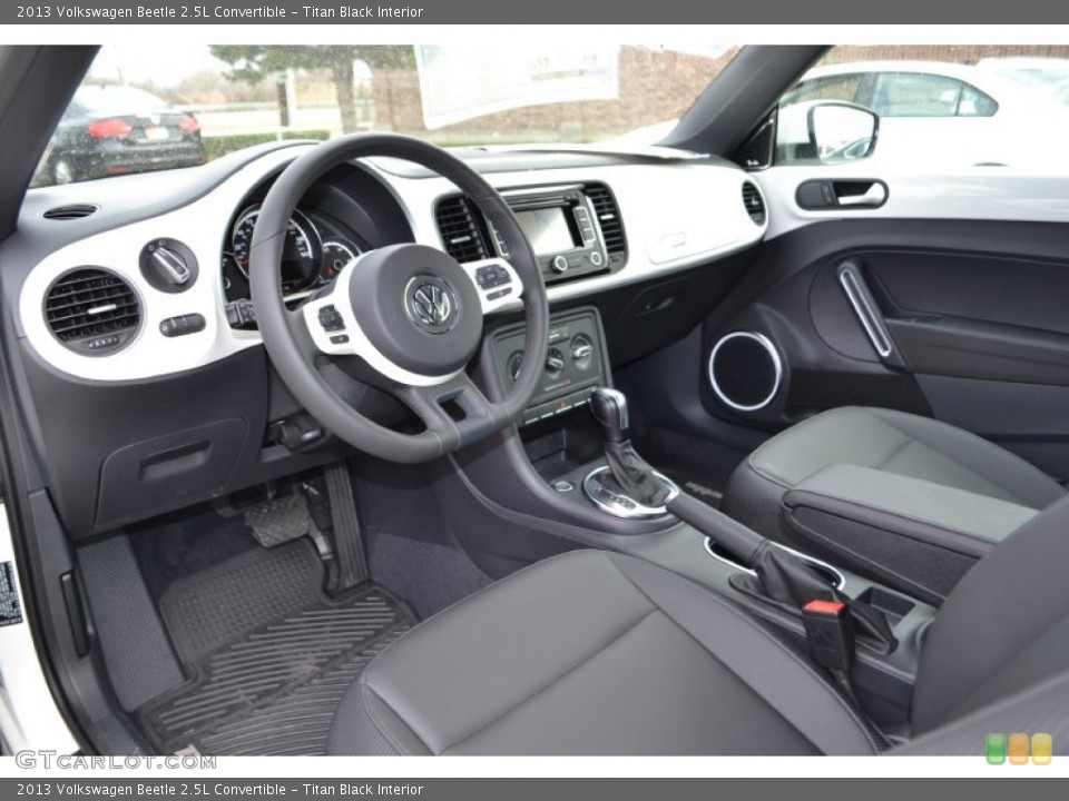 Titan Black Interior Prime Interior for the 2013 Volkswagen Beetle 2.5L Convertible #77157061