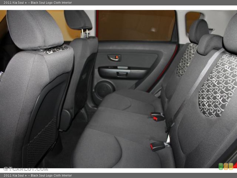 Black Soul Logo Cloth Interior Rear Seat for the 2011 Kia Soul + #77157065