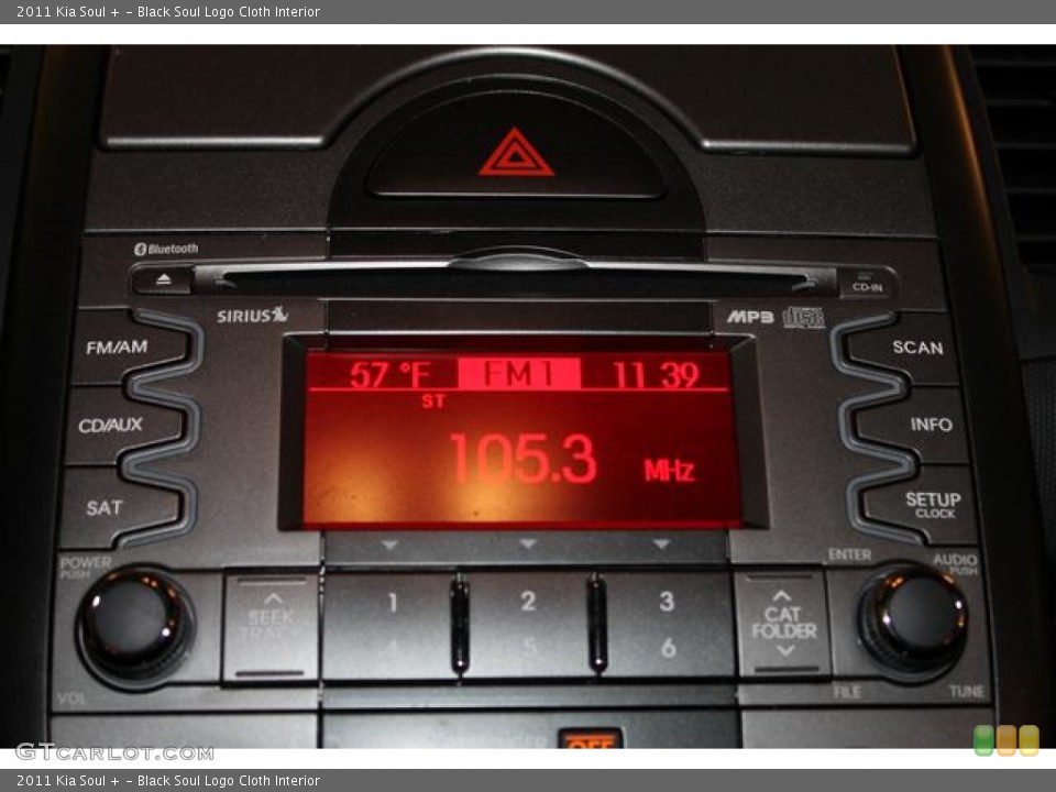 Black Soul Logo Cloth Interior Audio System for the 2011 Kia Soul + #77157242