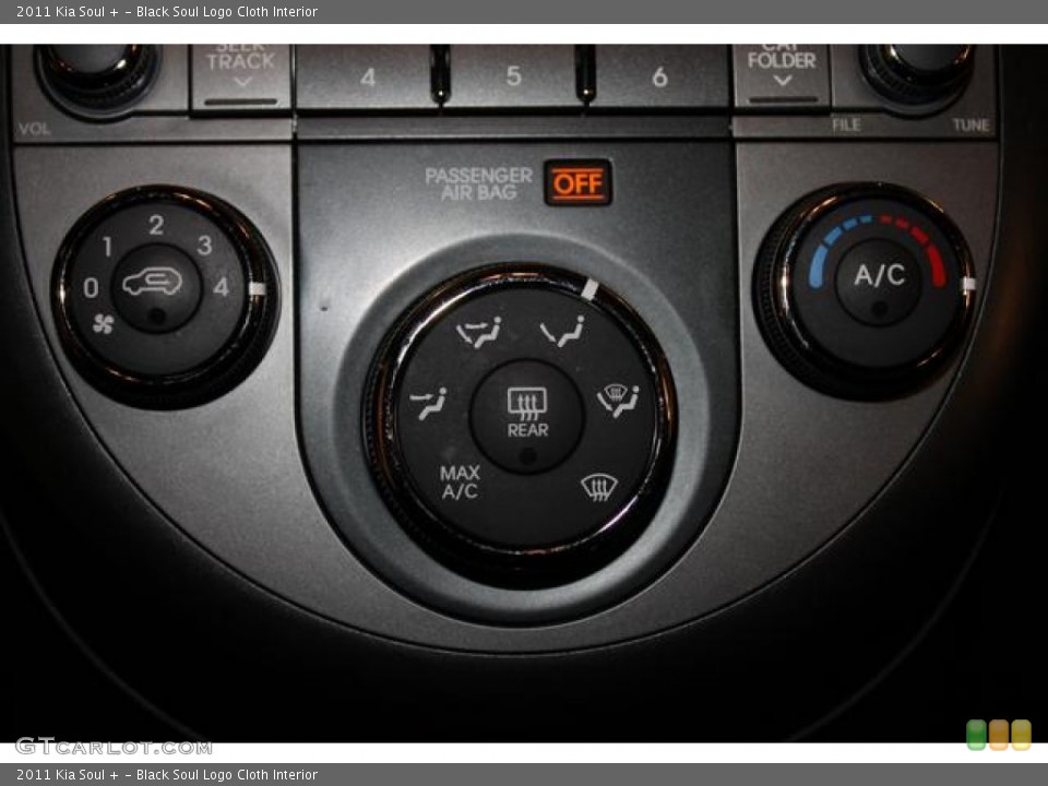 Black Soul Logo Cloth Interior Controls for the 2011 Kia Soul + #77157245