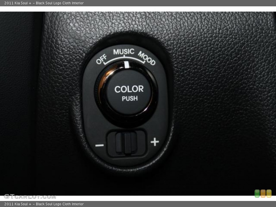 Black Soul Logo Cloth Interior Controls for the 2011 Kia Soul + #77157324
