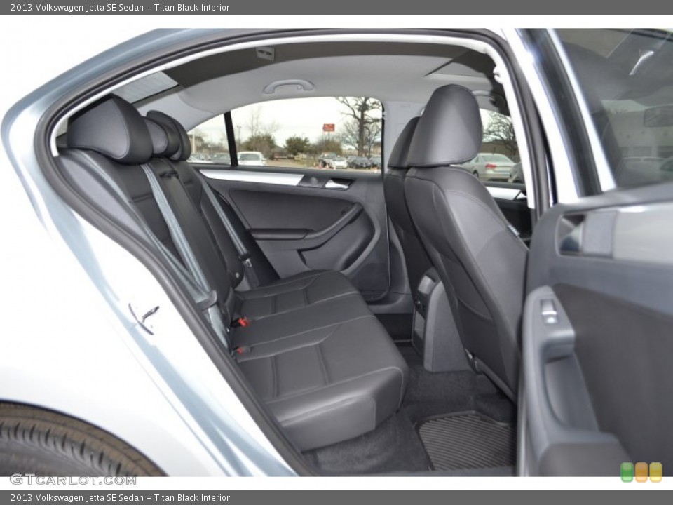 Titan Black Interior Rear Seat for the 2013 Volkswagen Jetta SE Sedan #77157699