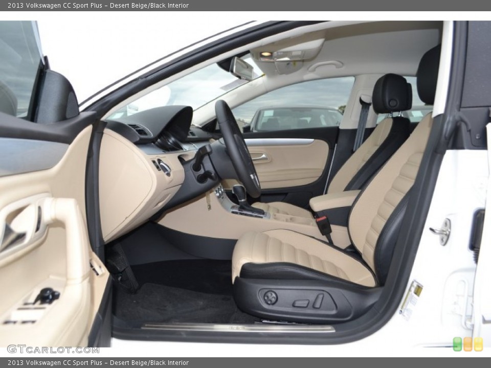 Desert Beige/Black Interior Photo for the 2013 Volkswagen CC Sport Plus #77157793