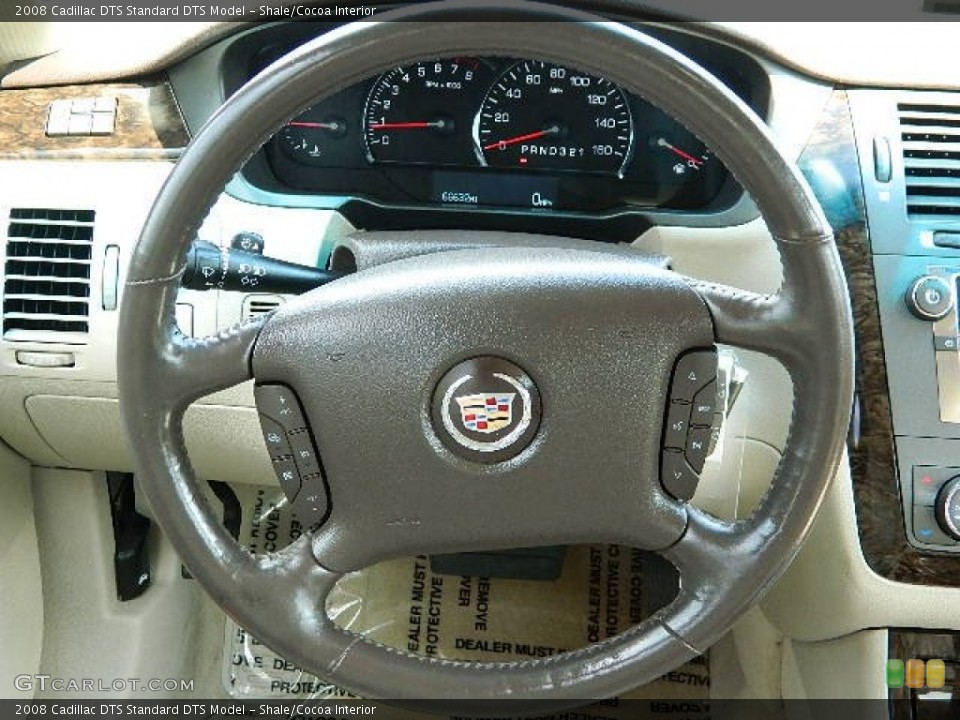 Shale/Cocoa Interior Steering Wheel for the 2008 Cadillac DTS  #77159011
