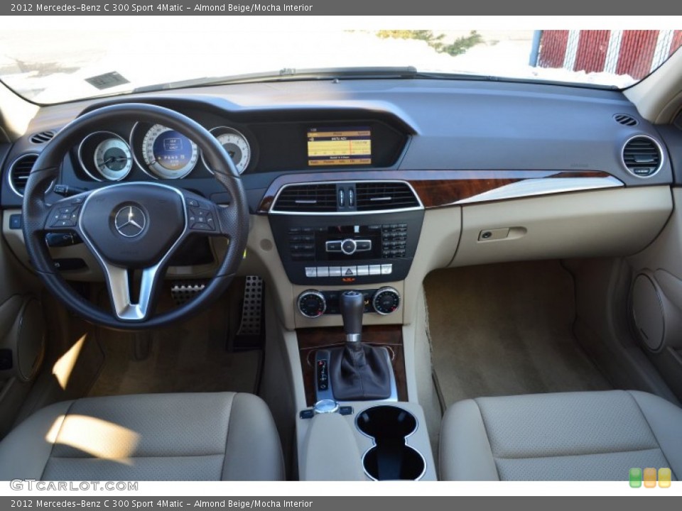 Almond Beige/Mocha Interior Dashboard for the 2012 Mercedes-Benz C 300 Sport 4Matic #77160068