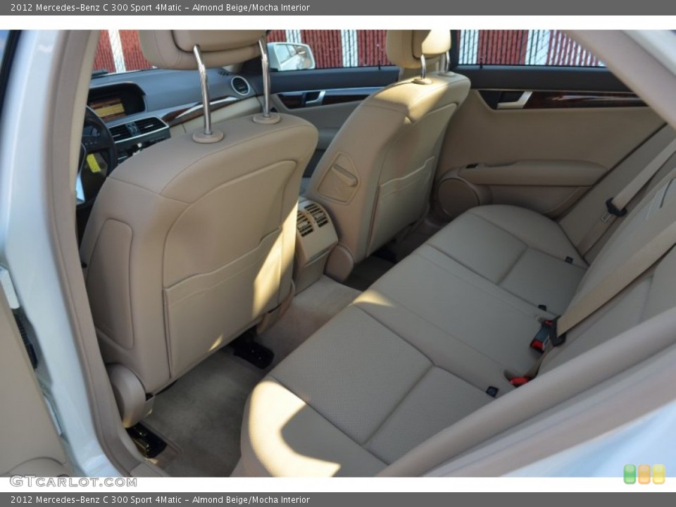 Almond Beige/Mocha Interior Rear Seat for the 2012 Mercedes-Benz C 300 Sport 4Matic #77160107