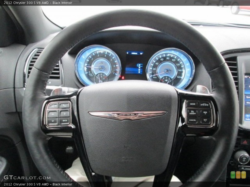 Black Interior Steering Wheel for the 2012 Chrysler 300 S V8 AWD #77161178