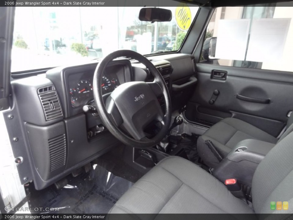 Dark Slate Gray Interior Prime Interior for the 2006 Jeep Wrangler Sport 4x4 #77163442