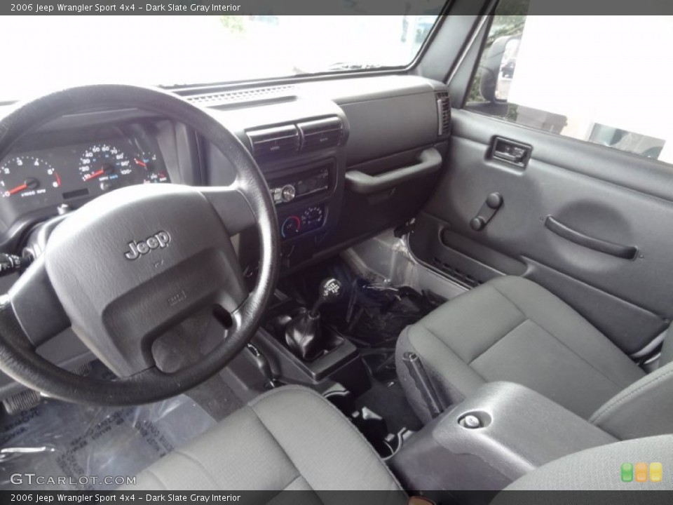 Dark Slate Gray Interior Prime Interior for the 2006 Jeep Wrangler Sport 4x4 #77163500