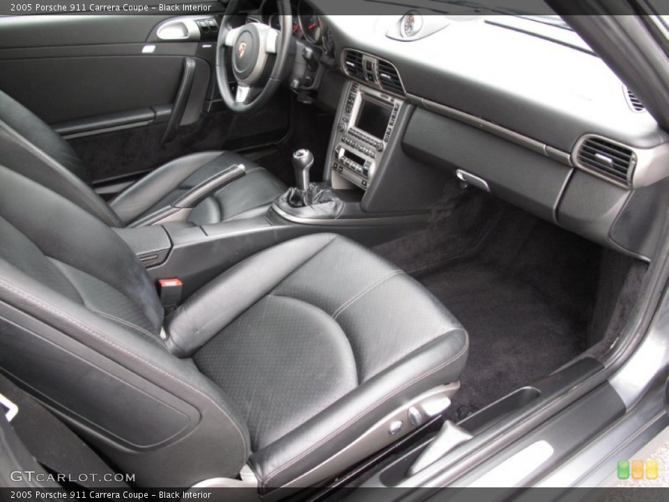 Black Interior Front Seat for the 2005 Porsche 911 Carrera Coupe #77163578