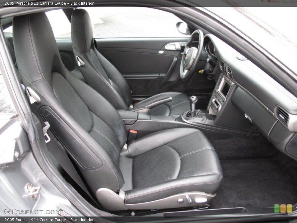Black Interior Front Seat for the 2005 Porsche 911 Carrera Coupe #77163584