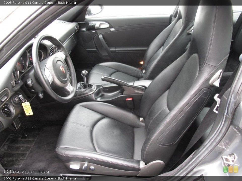 Black Interior Front Seat for the 2005 Porsche 911 Carrera Coupe #77163605