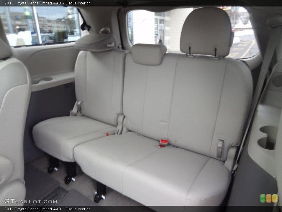 Bisque Interior Rear Seat for the 2011 Toyota Sienna Limited AWD #77164244