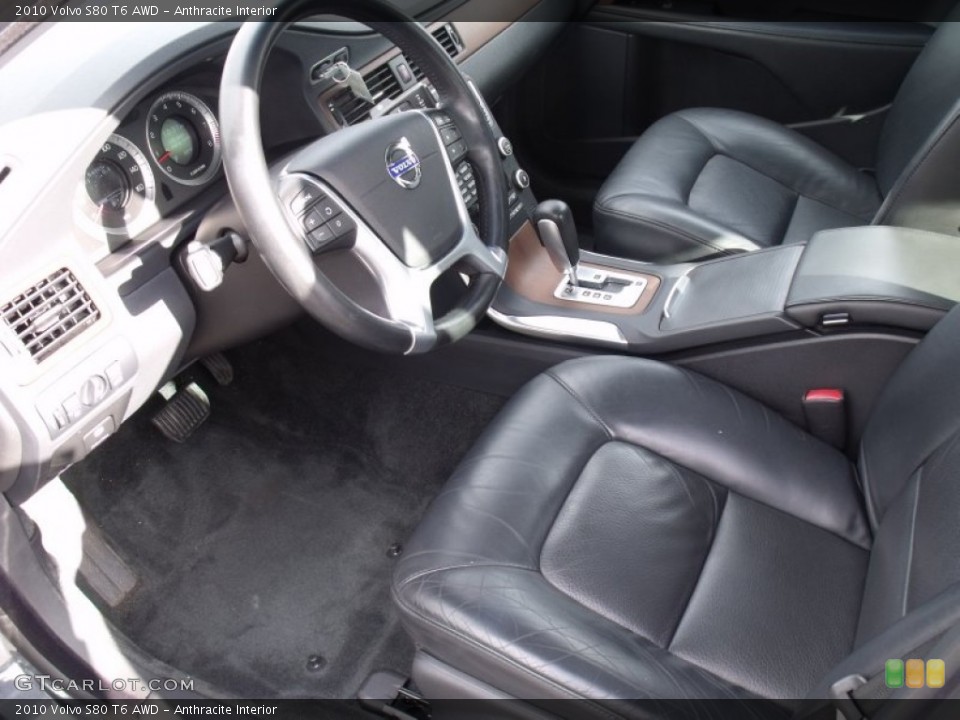 Anthracite Interior Photo for the 2010 Volvo S80 T6 AWD #77164427