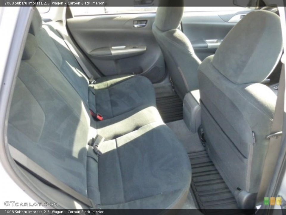 Carbon Black Interior Rear Seat for the 2008 Subaru Impreza 2.5i Wagon #77164526