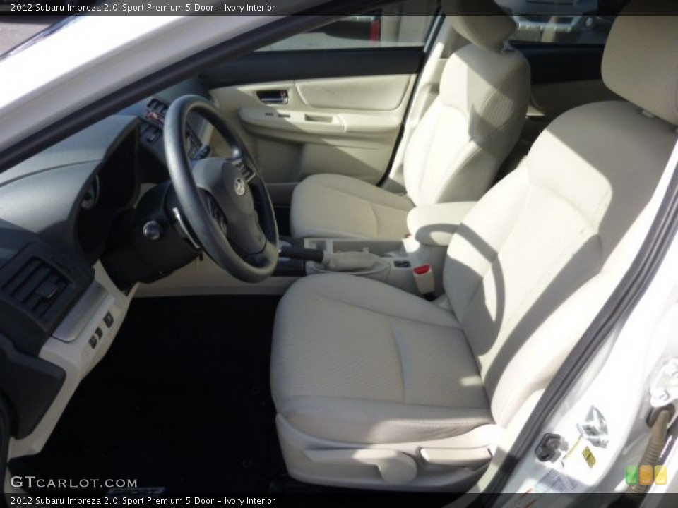Ivory Interior Front Seat for the 2012 Subaru Impreza 2.0i Sport Premium 5 Door #77164712