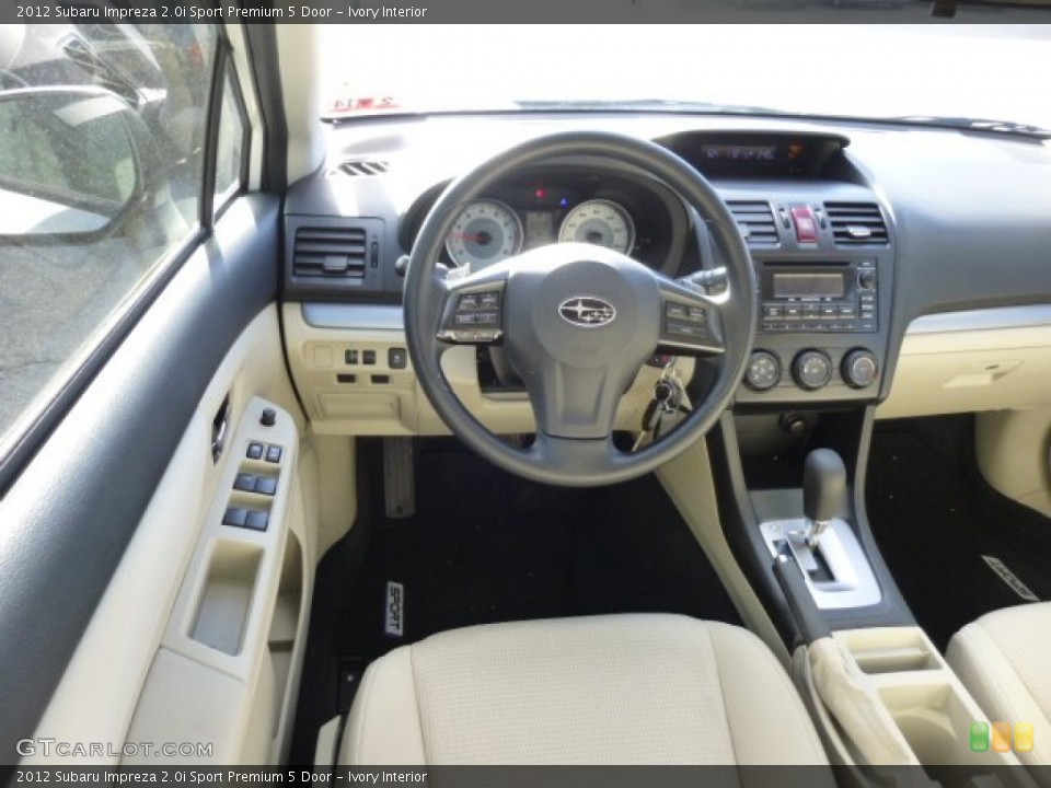 Ivory Interior Dashboard for the 2012 Subaru Impreza 2.0i Sport Premium 5 Door #77164736