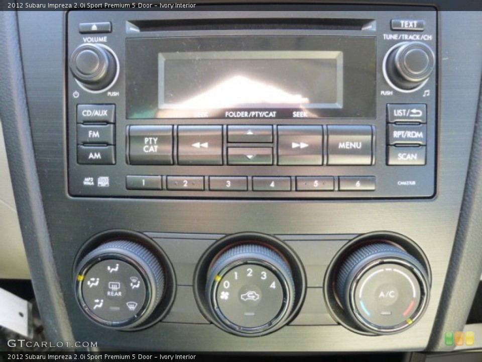 Ivory Interior Controls for the 2012 Subaru Impreza 2.0i Sport Premium 5 Door #77164748