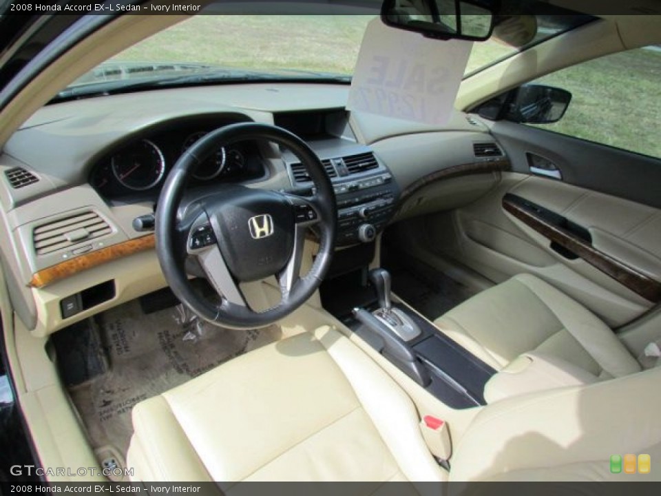 Ivory Interior Prime Interior for the 2008 Honda Accord EX-L Sedan #77166134