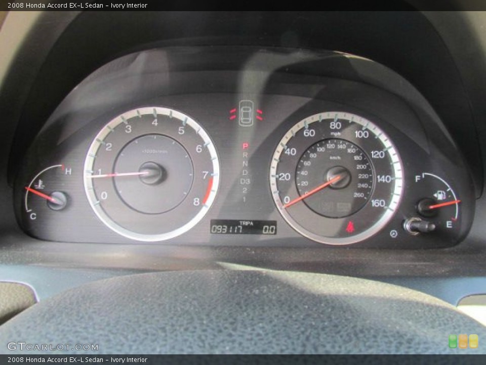Ivory Interior Gauges for the 2008 Honda Accord EX-L Sedan #77166239