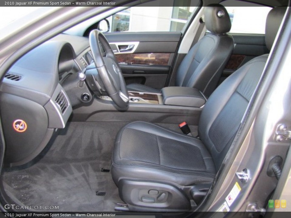 Warm Charcoal Interior Front Seat for the 2010 Jaguar XF Premium Sport Sedan #77167597