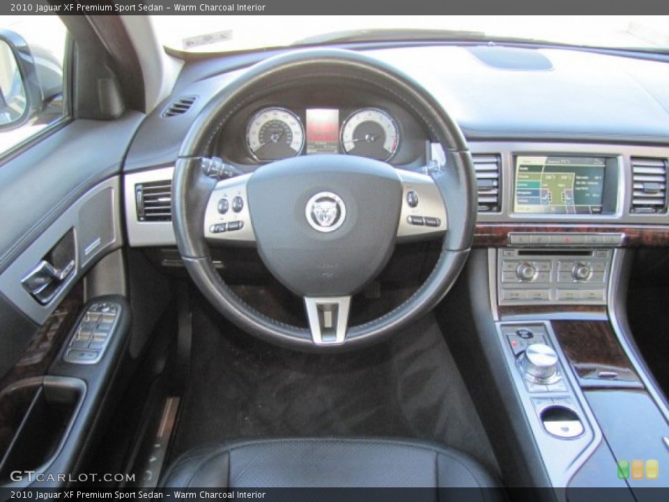 Warm Charcoal Interior Dashboard for the 2010 Jaguar XF Premium Sport Sedan #77167856