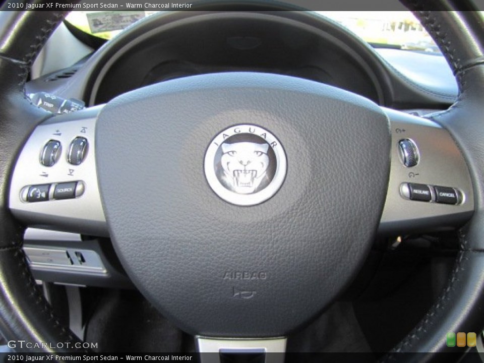 Warm Charcoal Interior Controls for the 2010 Jaguar XF Premium Sport Sedan #77167884