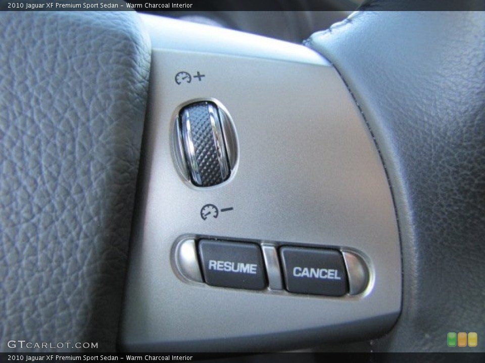 Warm Charcoal Interior Controls for the 2010 Jaguar XF Premium Sport Sedan #77167924