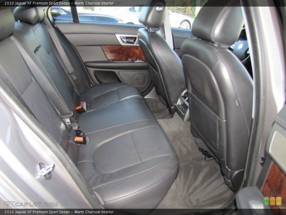 Warm Charcoal Interior Rear Seat for the 2010 Jaguar XF Premium Sport Sedan #77168176