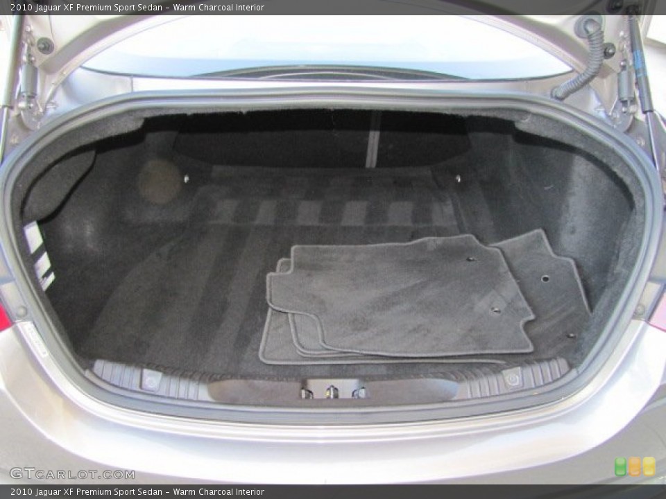 Warm Charcoal Interior Trunk for the 2010 Jaguar XF Premium Sport Sedan #77168228