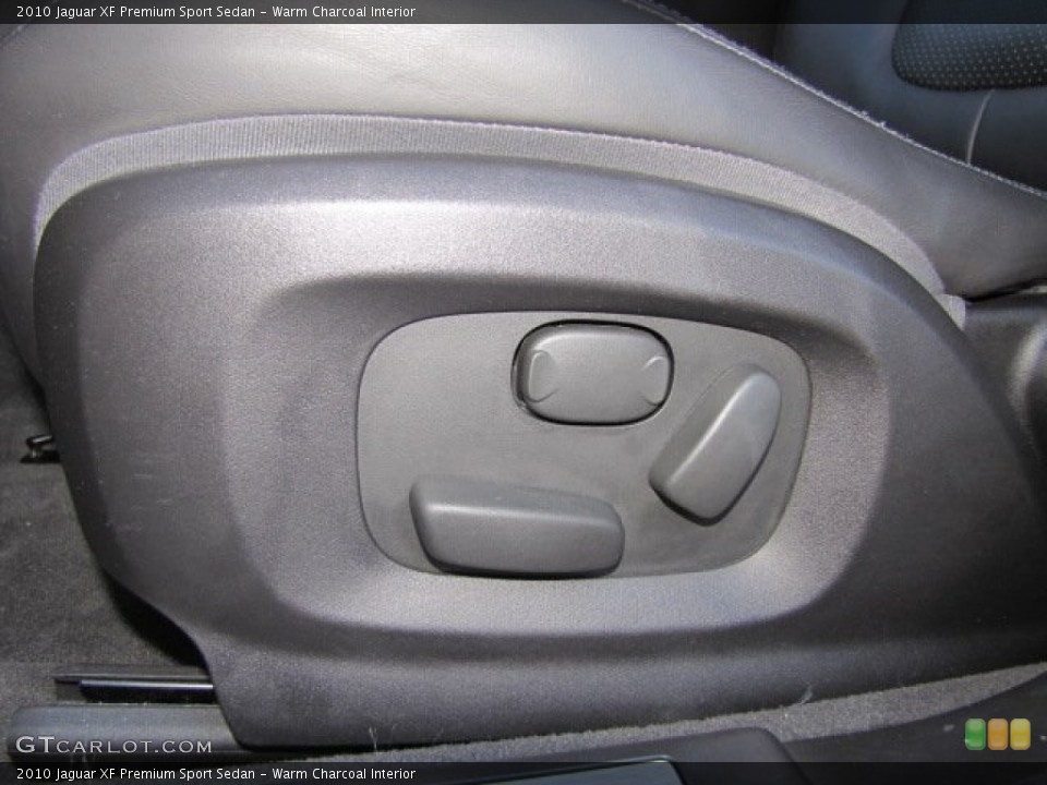 Warm Charcoal Interior Controls for the 2010 Jaguar XF Premium Sport Sedan #77168426