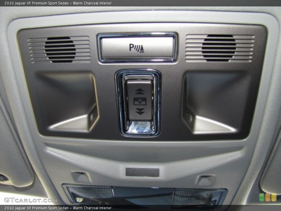 Warm Charcoal Interior Controls for the 2010 Jaguar XF Premium Sport Sedan #77168477