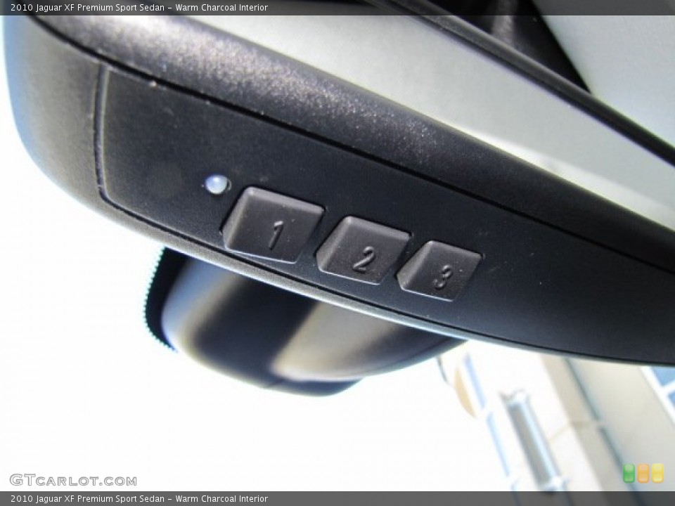 Warm Charcoal Interior Controls for the 2010 Jaguar XF Premium Sport Sedan #77168495