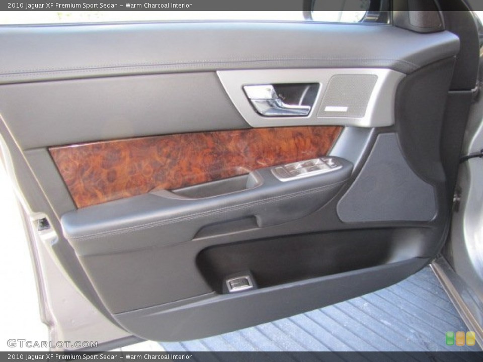 Warm Charcoal Interior Door Panel for the 2010 Jaguar XF Premium Sport Sedan #77168519