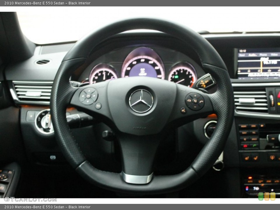 Black Interior Steering Wheel for the 2010 Mercedes-Benz E 550 Sedan #77169267