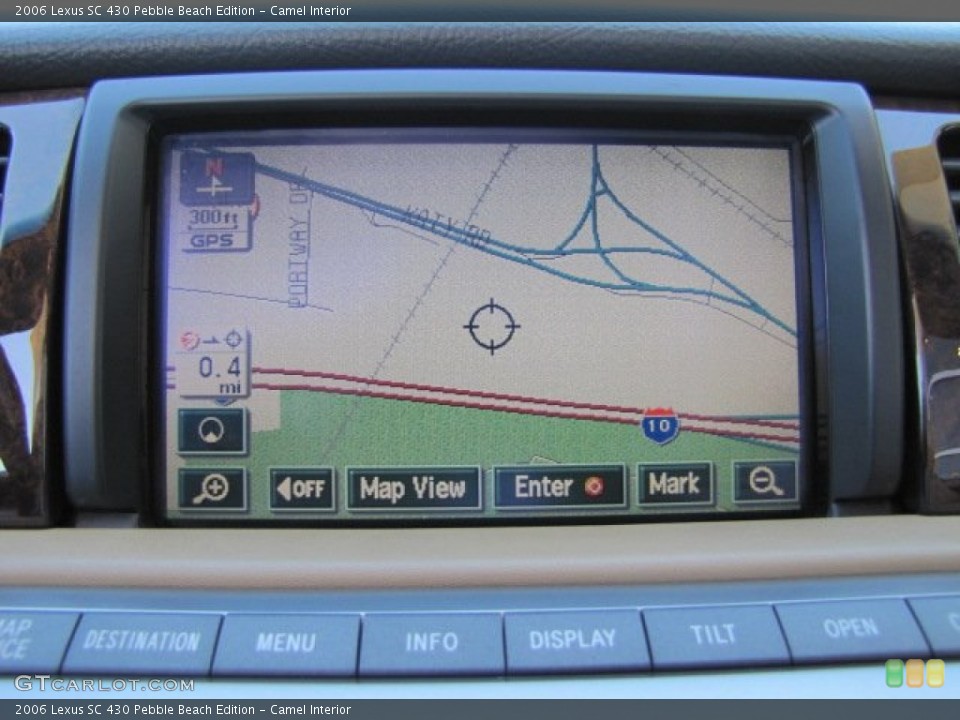 Camel Interior Navigation for the 2006 Lexus SC 430 Pebble Beach Edition #77169425