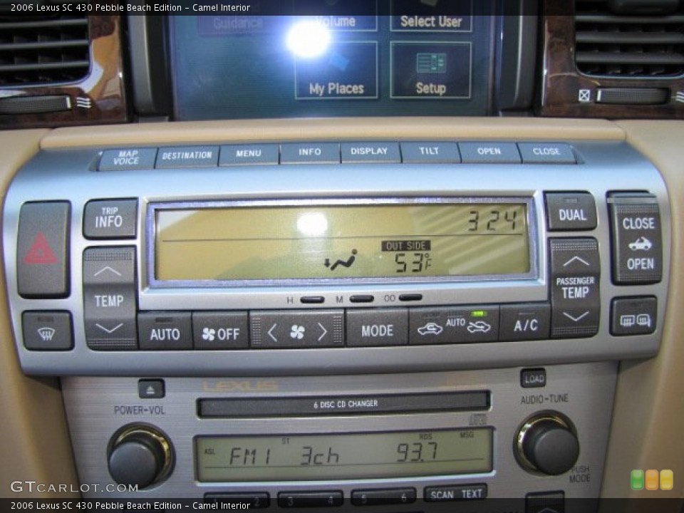 Camel Interior Controls for the 2006 Lexus SC 430 Pebble Beach Edition #77169478