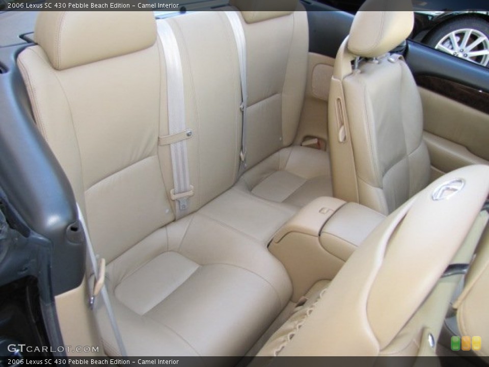 Camel Interior Rear Seat for the 2006 Lexus SC 430 Pebble Beach Edition #77169614