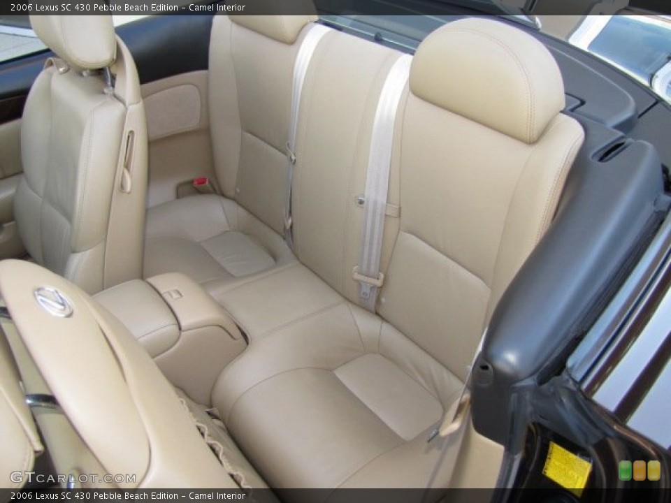 Camel Interior Rear Seat for the 2006 Lexus SC 430 Pebble Beach Edition #77169720