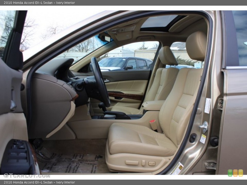 Ivory Interior Front Seat for the 2010 Honda Accord EX-L Sedan #77169750