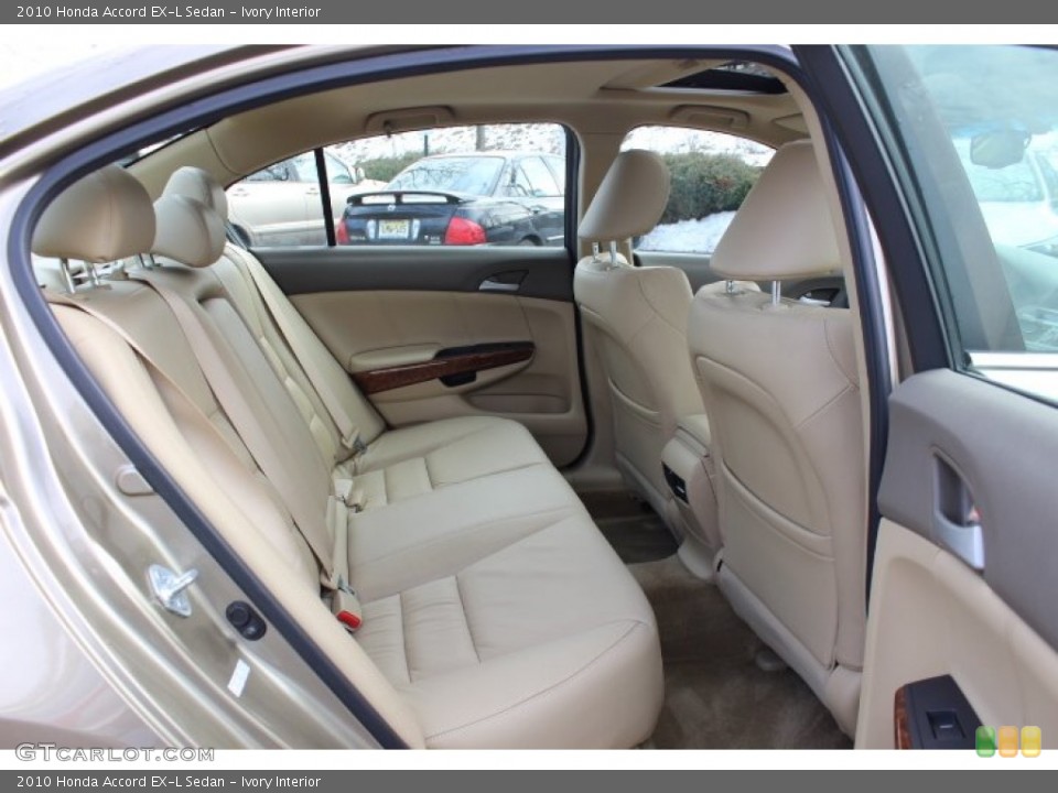 Ivory Interior Rear Seat for the 2010 Honda Accord EX-L Sedan #77169975
