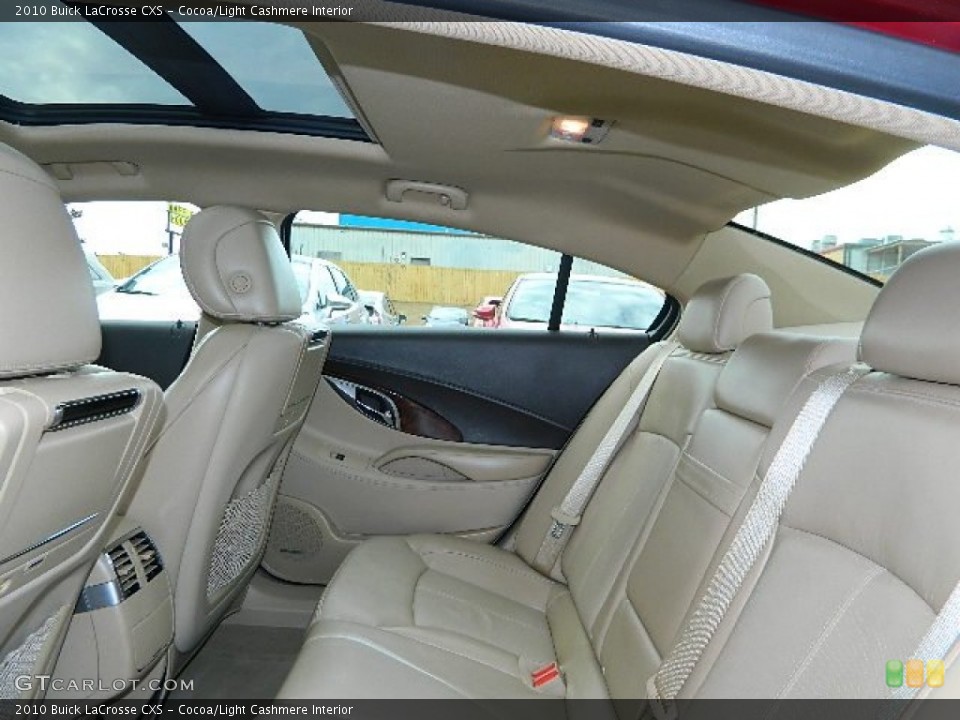 Cocoa/Light Cashmere Interior Rear Seat for the 2010 Buick LaCrosse CXS #77170282