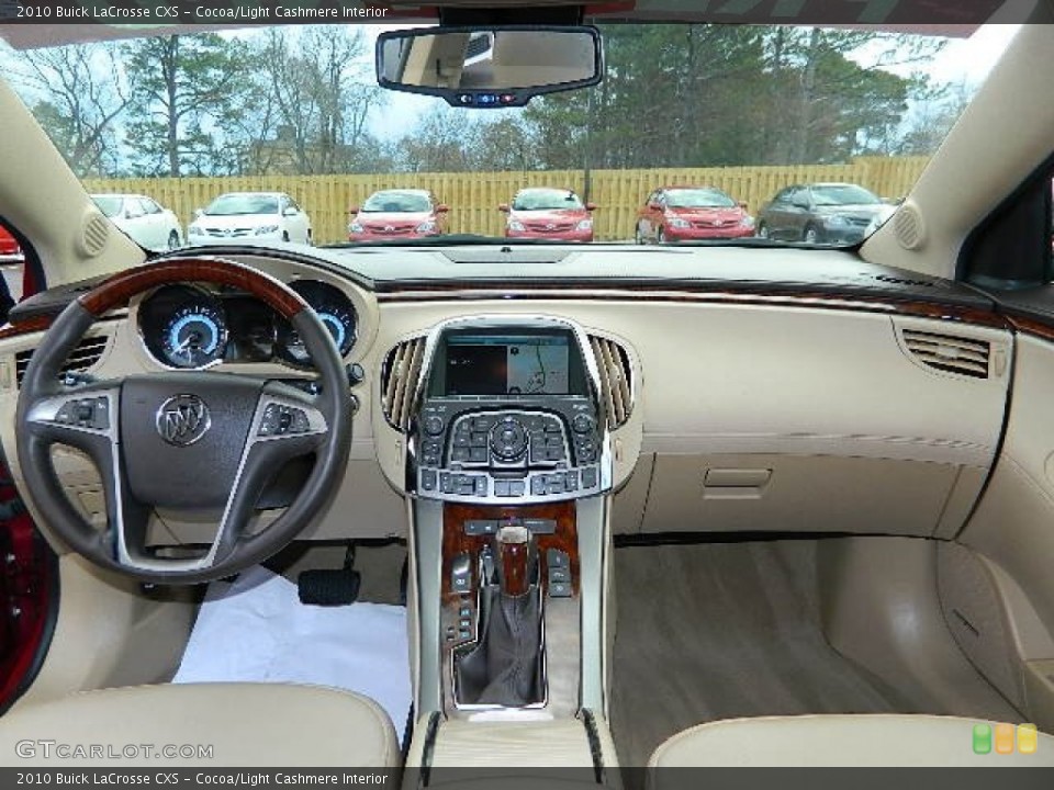 Cocoa/Light Cashmere Interior Dashboard for the 2010 Buick LaCrosse CXS #77170367