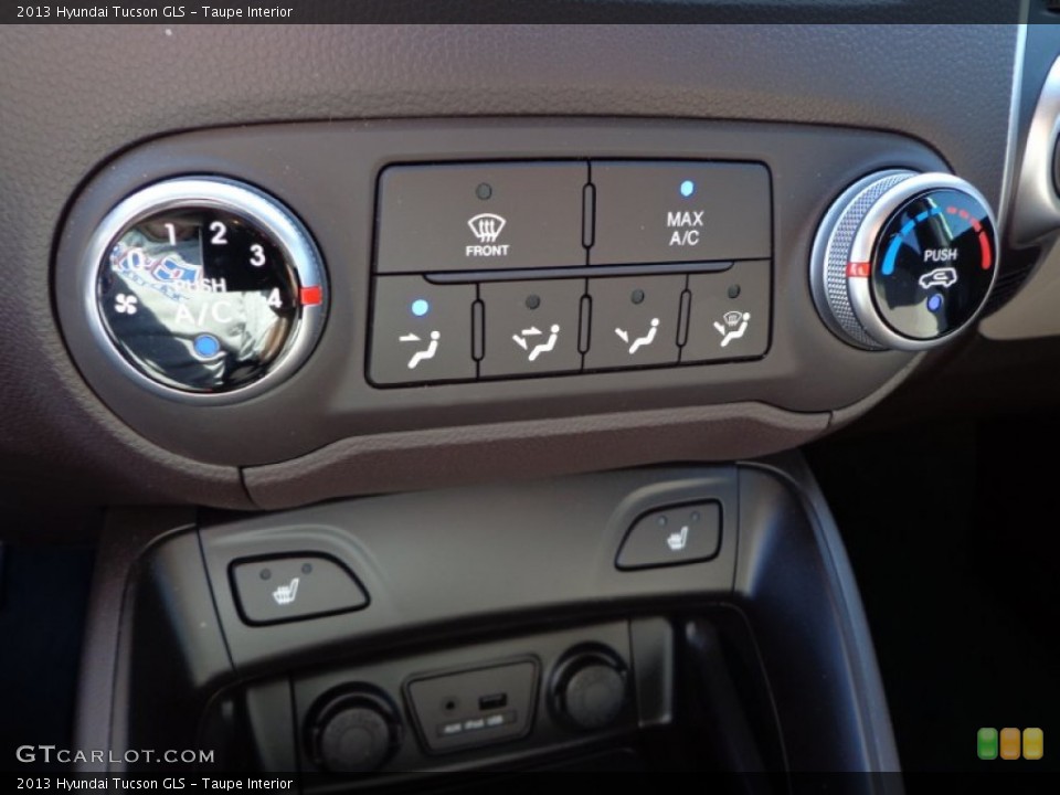 Taupe Interior Controls for the 2013 Hyundai Tucson GLS #77170885