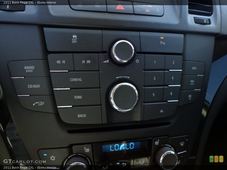 Ebony Interior Controls for the 2011 Buick Regal CXL #77171395
